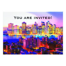 Invitación del horizonte de Nueva York