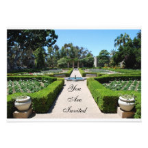Invitación del jardín formal
