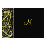Invitación del modelo de Paisley invitaciones