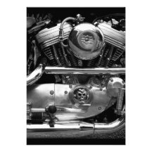 Invitación del motor de la moto