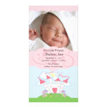 Invitación del nacimiento de princesa PHOTO Tarjeta Fotográfica Personalizada