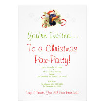 Invitación del navidad del Pinscher miniatura