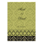 Invitación del oro del diseño II de las costuras