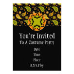 Invitación del palo de Halloween Paisley