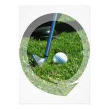 Invitación del putt del golf