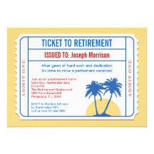 Invitación del retiro del estilo del boleto