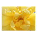 Invitación del rosa amarillo