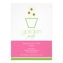 Invitación del Social de la fiesta de jardín