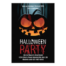 Invitación del susto de Halloween