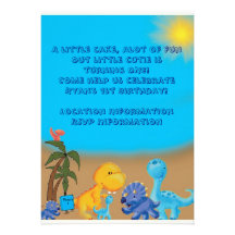 Invitación del tema del dinosaurio