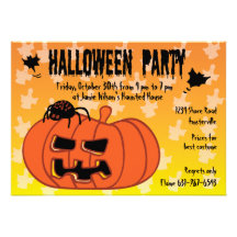 Invitación del tiempo del fiesta de Halloween