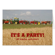 Invitación del tractor: Toda la recepción de los m Tarjetas