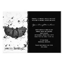 Invitación del tutú del Grunge