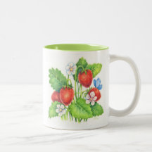 Invitación del verano - taza de la fresa