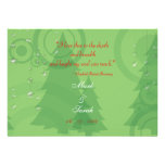 Invitación del verde 2 de los círculos y de las es invitaciones