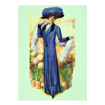 Invitación del vestido del vintage