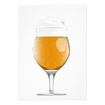 Invitación del vidrio de cerveza