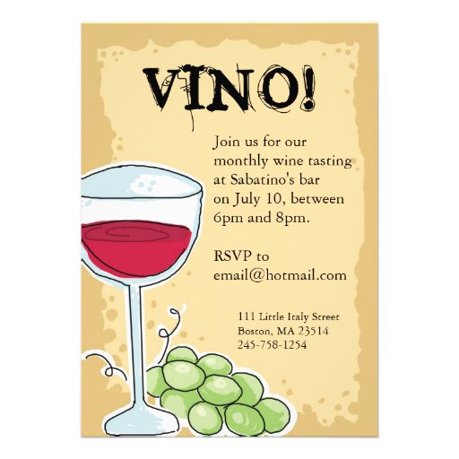 Invitación del vino