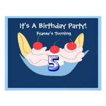 Invitación deliciosa de la fiesta de cumpleaños de