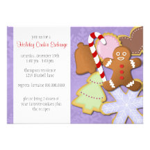 Invitación deliciosa del intercambio de la galleta