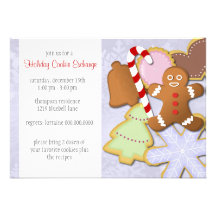 Invitación deliciosa del intercambio de la galleta