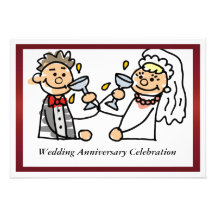 Invitación divertida del aniversario de boda