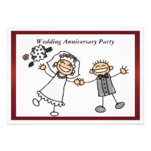 Invitación divertida del aniversario de boda