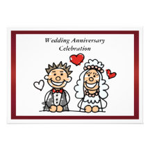 Invitación divertida del aniversario de boda