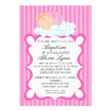 Invitación divina del bautismo de los chicas del á