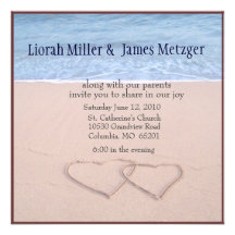 invitación diy del boda de playa