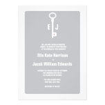 Invitación dominante moderna del boda del monogram