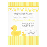 invitación Ducky de goma amarilla de la fiesta de 