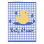 Invitación Ducky de la fiesta de bienvenida al beb Felicitaciones
