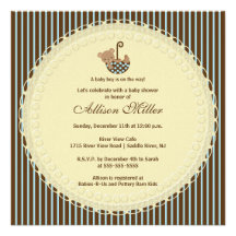 Invitación dulce de la fiesta de bienvenida al beb