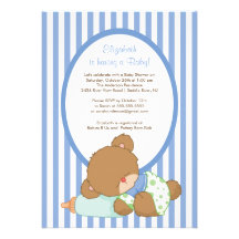 Invitación dulce de la fiesta de bienvenida al beb