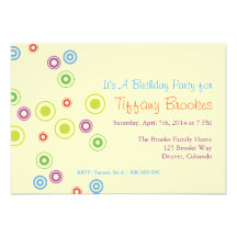 Invitación el | de la fiesta de cumpleaños que ent