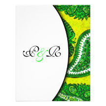 Invitación eléctrica RSVP del boda de Paisley del 