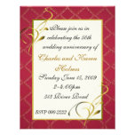 Invitación elegante de la fiesta de aniversario de