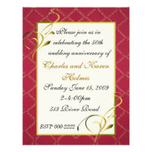 Invitación elegante de la fiesta de aniversario de