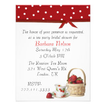 Invitación elegante de la fiesta del té de las fre