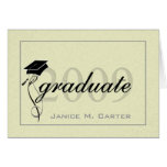 Invitación elegante de la graduación - 2009 felicitación