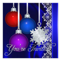 Invitación elegante de seda azul de las decoracion