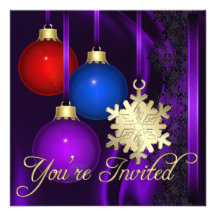 Invitación elegante de seda púrpura de las decorac