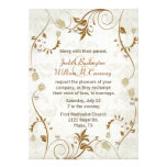 Invitación elegante del boda de la caída