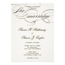 Invitación elegante del boda de la escritura - bla
