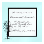 Invitación elegante del boda del árbol