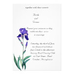 Invitación elegante del boda del iris de PMACarlso