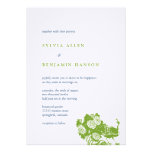 Invitación elegante del boda del jardín verde del 