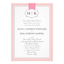 Invitación elegante del boda del monograma