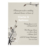 Invitación elegante del ensayo del boda